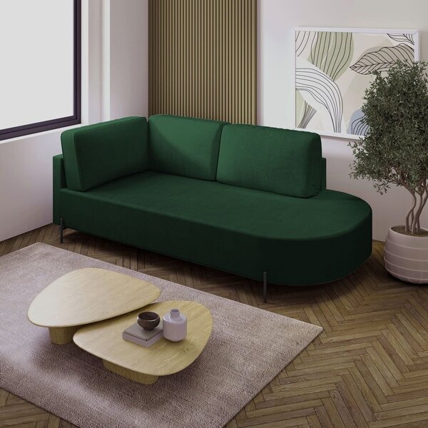 Sofá Living Orgânico 2 Lugares 165cm Norten Verde
