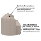 Sofá Living Orgânico Curvo 3 Lugares 200cm Castries Espresso