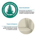 Sofá Living Orgânico Curvo 3 Lugares 200cm Castries Espresso