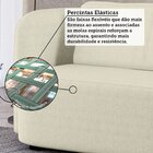 Sofá Living Orgânico Curvo 3 Lugares 200cm Castries Espresso