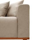 Sofá Living Palermo 4 Lugares Linho Bege 2 M