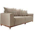 Sofá Living Palermo 4 Lugares Linho Bege 2 M