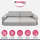 Sofá Living Retrátil Aéreo 3 Lugares Horizonte 210 Cm Pé Pali