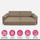 Sofá Living Retrátil Aéreo 4 Lugares Horizonte 230 Cm Pé Pali