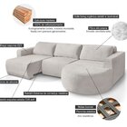 Sofá Living Retrátil E Reclinável Encantus 3 Lugares Cappucci