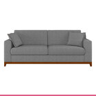 Sofá Living Sala Pequena 220cm 4 Lugares Slim Espuma D30 Pés