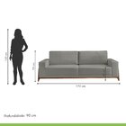 Sofá Living Vicenza 3 Lugares Mm Top 170cm Molas Ensacadas Ci