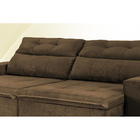 Sofá Lorenzo 2,32m Retrátil E Reclinável Tecido Suede Velusof