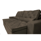 Sofá Lorenzo 2,32m Retrátil E Reclinável Tecido Suede Velusof