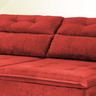 Sofá Lorenzo 2,52m Retrátil E Reclinável Tecido Suede Velusof