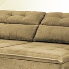 Sofá Lorenzo 2,52m Retrátil E Reclinável Tecido Suede Velusof