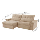 Sofá Lua Linho 02 Módulos 120 Cm B25cm Meu Sofá Online