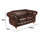 Sofá Luís Xv 2 Lugares Namoradeira Chesterfield Vintage Courí