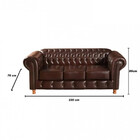 Sofá Luís Xv 3 Lugares Chesterfield Capitonê Vintage Clássic