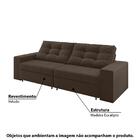 Sofá Luisiana 202 Cm Com 2 Lugares - Chocolate
