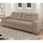 Sofá Luisiana 252 Cm Com 2 Lugares - Marrom Claro