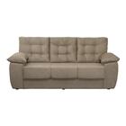 Sofá Luxemburgo 3 Lugares Tecido Suede Castor - Moveis Marfim