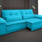 Sofá Luxor 2,10m Assento Com Braço Retrátil E Reclinável Velo