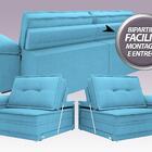 Sofá Luxor 2,10m Assento Com Braço Retrátil E Reclinável Velo