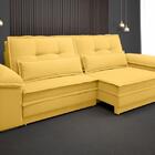 Sofá Luxor 2,10m Assento Com Braço Retrátil E Reclinável Velo