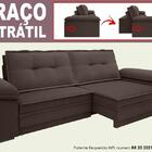 Sofá Luxor 2,30m Assento Com Braço Retrátil E Reclinável Velo