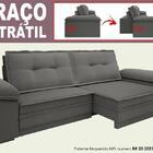 Sofá Luxor 2,30m Assento Com Braço Retrátil E Reclinável Velo