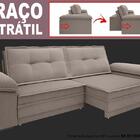 Sofá Luxor 2,30m Assento Com Braço Retrátil E Reclinável Velo