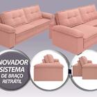 Sofá Luxor 2,30m Assento Com Braço Retrátil E Reclinável Velo