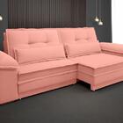 Sofá Luxor 2,30m Assento Com Braço Retrátil E Reclinável Velo