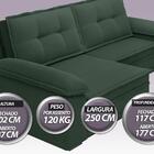 Sofá Luxor 2,50m Assento Com Braço Retrátil E Reclinável Velo