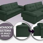 Sofá Luxor 2,50m Assento Com Braço Retrátil E Reclinável Velo