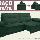 Sofá Luxor 2,50m Assento Com Braço Retrátil E Reclinável Velo