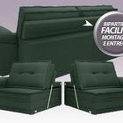 Sofá Luxor 2,50m Assento Com Braço Retrátil E Reclinável Velo