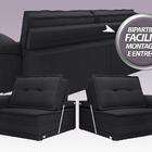 Sofá Luxor 2,90m Assento Com Braço Retrátil E Reclinável Velo