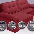 Sofá Luxor 2,90m Assento Com Braço Retrátil E Reclinável Velo