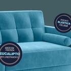 Sofá Madison 2,00m Fixo Turquesa - Netsofas