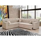 Sofá Magno 2.37x2.37m De Canto, Retrátil E Reclinável - Bege