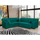 Sofá Magno 2.37x2.37m De Canto, Retrátil E Reclinável - Verde