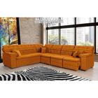 Sofá Magno 2.37x3.32m De Canto, Retrátil E Reclinável - Terra