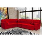 Sofá Magno 2.37x3.32m De Canto, Retrátil E Reclinável - Verme