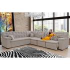 Sofá Magno 2.37x3.77m De Canto, Retrátil E Reclinável - Avelã