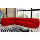 Sofá Magno 2.37x4.57m De Canto, Retrátil E Reclinável - Verme