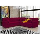 Sofá Magno 2.57x2.57m De Canto, Retrátil E Reclinável - Vinho