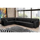 Sofá Magno 2.57x4.57m De Canto, Retrátil E Reclinável - Preto