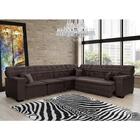 Sofá Magno 3.32x2.57m De Canto, Retrátil E Reclinável - Marrom