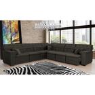 Sofá Magno 3.32x3.32m De Canto, Retrátil E Reclinável - Marrom