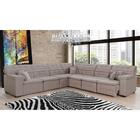 Sofá Magno 3.32x3.77m De Canto, Retrátil E Reclinável - Avelã