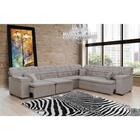 Sofá Magno 3.77x2.57m De Canto, Retrátil E Reclinável - Avelã