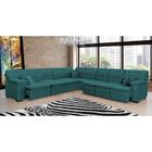 Sofá Magno 3.77x4.57m De Canto, Retrátil E Reclinável - Verde