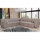 Sofá Magno 3.97x3.32m De Canto, Retrátil E Reclinável - Avelã